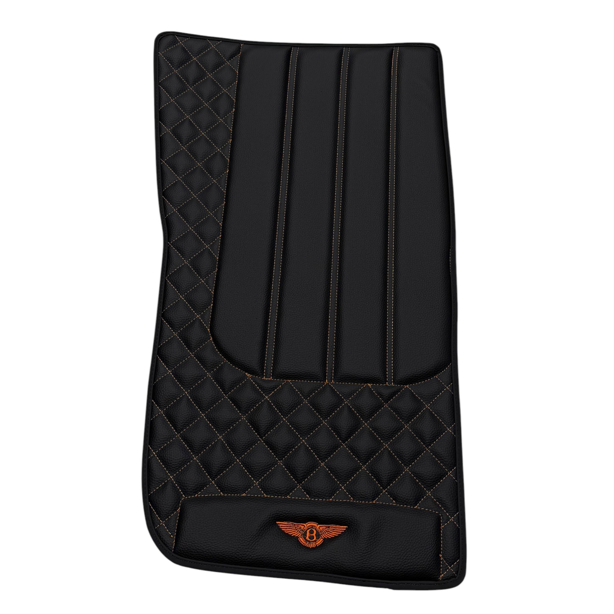 Black Floor Mats for Bentley Continental GTC (2018-2027) with Leather | Various Trim Colors