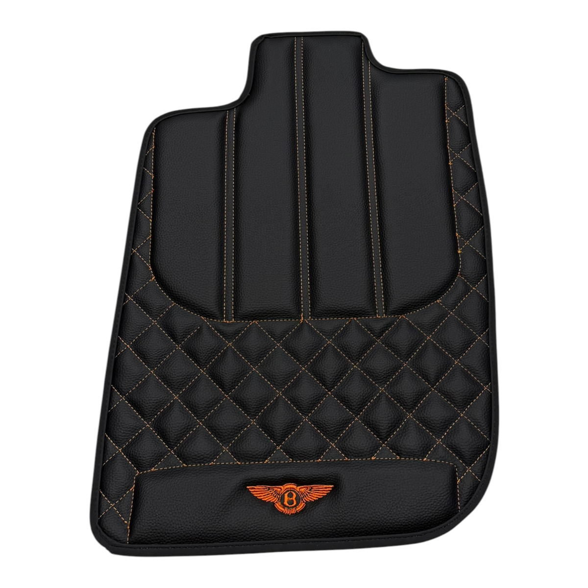 Black Floor Mats for Bentley Continental GTC (2018-2027) with Leather | Various Trim Colors