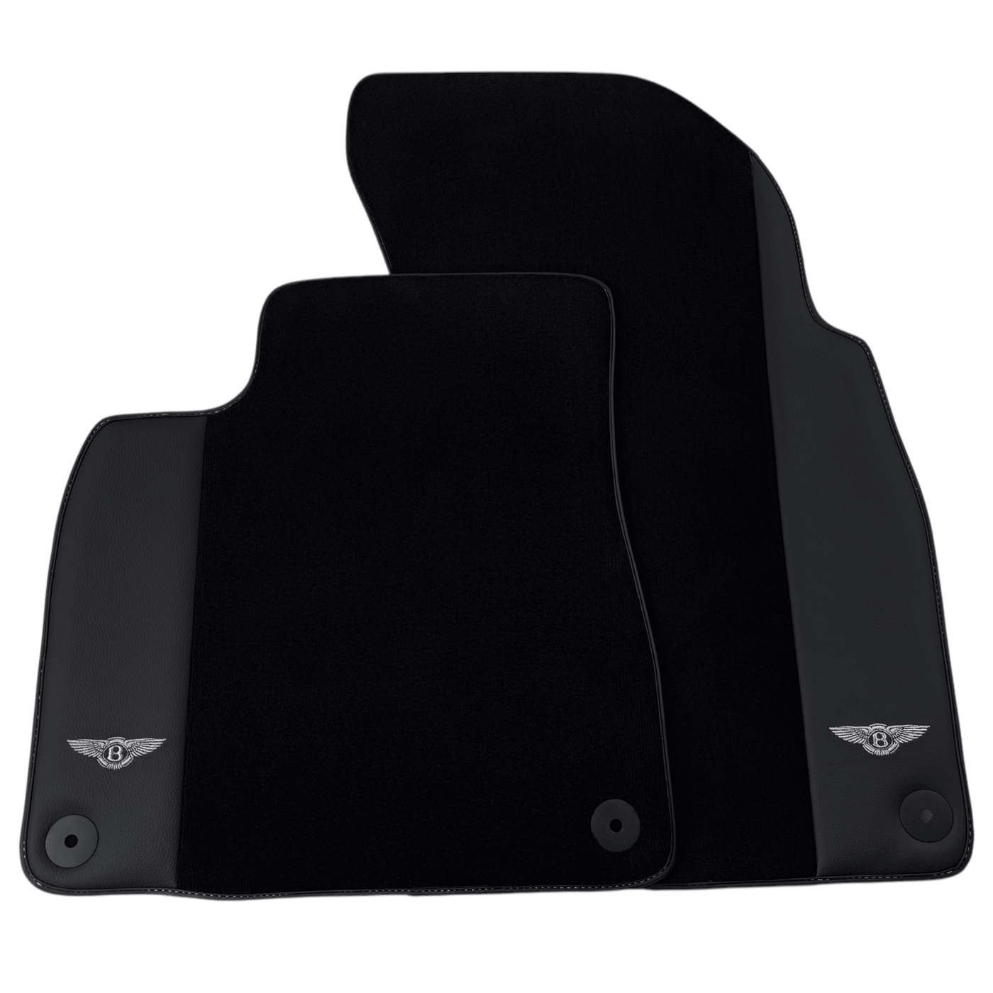 Black Floor Mats for Bentley Bentayga (2015-2023) with Leather