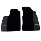 Black Floor Mats for Bentley Continental GT (2003-2011) with Leather