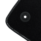 Black Floor Mats for Bentley Continental GT (2003-2011) with Leather