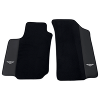Black Floor Mats for Bentley Flying Spur (2013-2019) with Leather