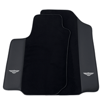 Black Floor Mats for Bentley Flying Spur (2013-2019) with Leather