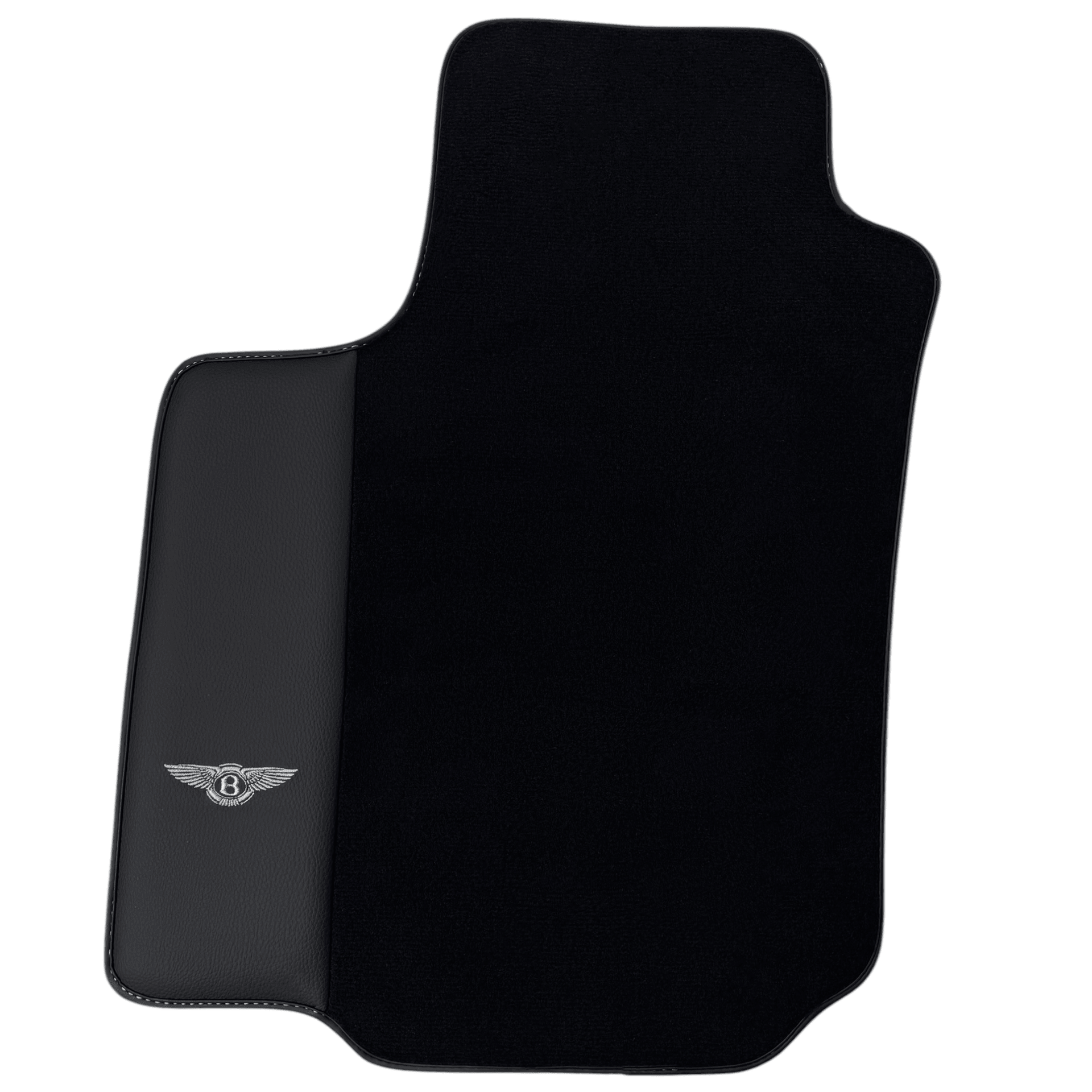 Black Floor Mats for Bentley Flying Spur (2013-2019) with Leather