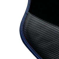 Black Floor Mats for Ferrari 812 GTS (2019-2023) with Carbon Leather - AutoWin