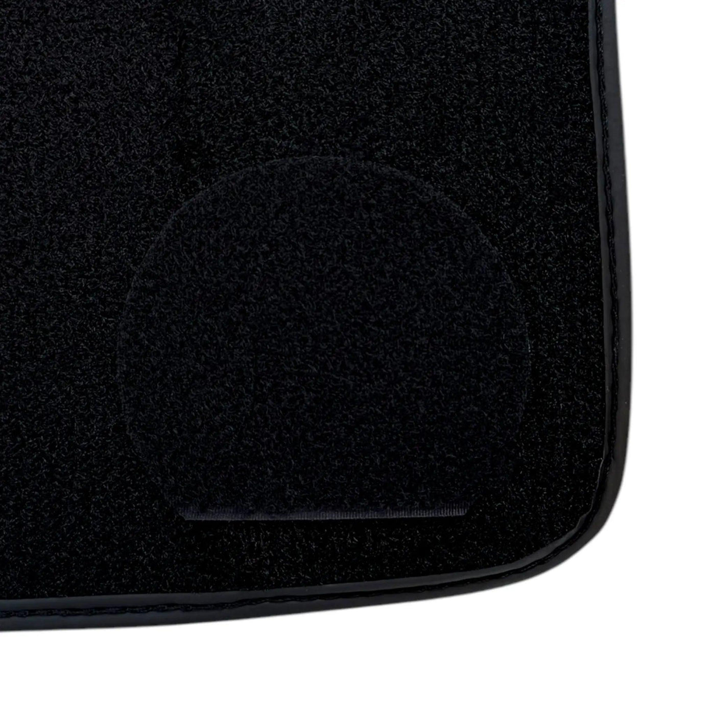 Black Floor Mats for Rolls Royce Phantom Sedan (2003-2016) with Green Leather
