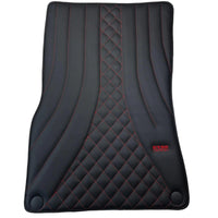 Black Leather Floor Mats For Mercedes Benz B-Class T245 (2005-2011) | ER56 Design - AutoWin