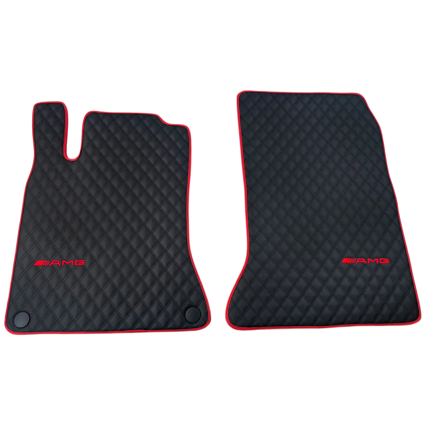 Premium Black Leather Floor Mats for Mercedes CLA C117 (2013-2019)