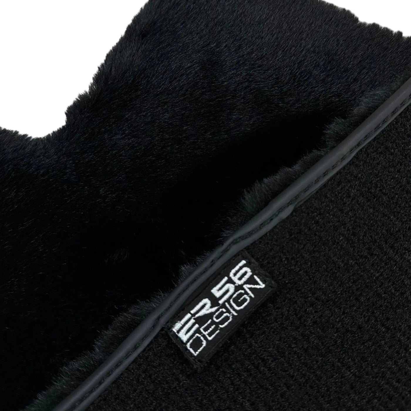 Black Sheepskin Floor Mats For Mercedes Benz A-Class W168 (2001-2004) | ER56 Design - AutoWin