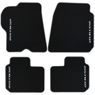 Luxury Black Leather Floor Mats for Ferrari Roma (2021-2024)