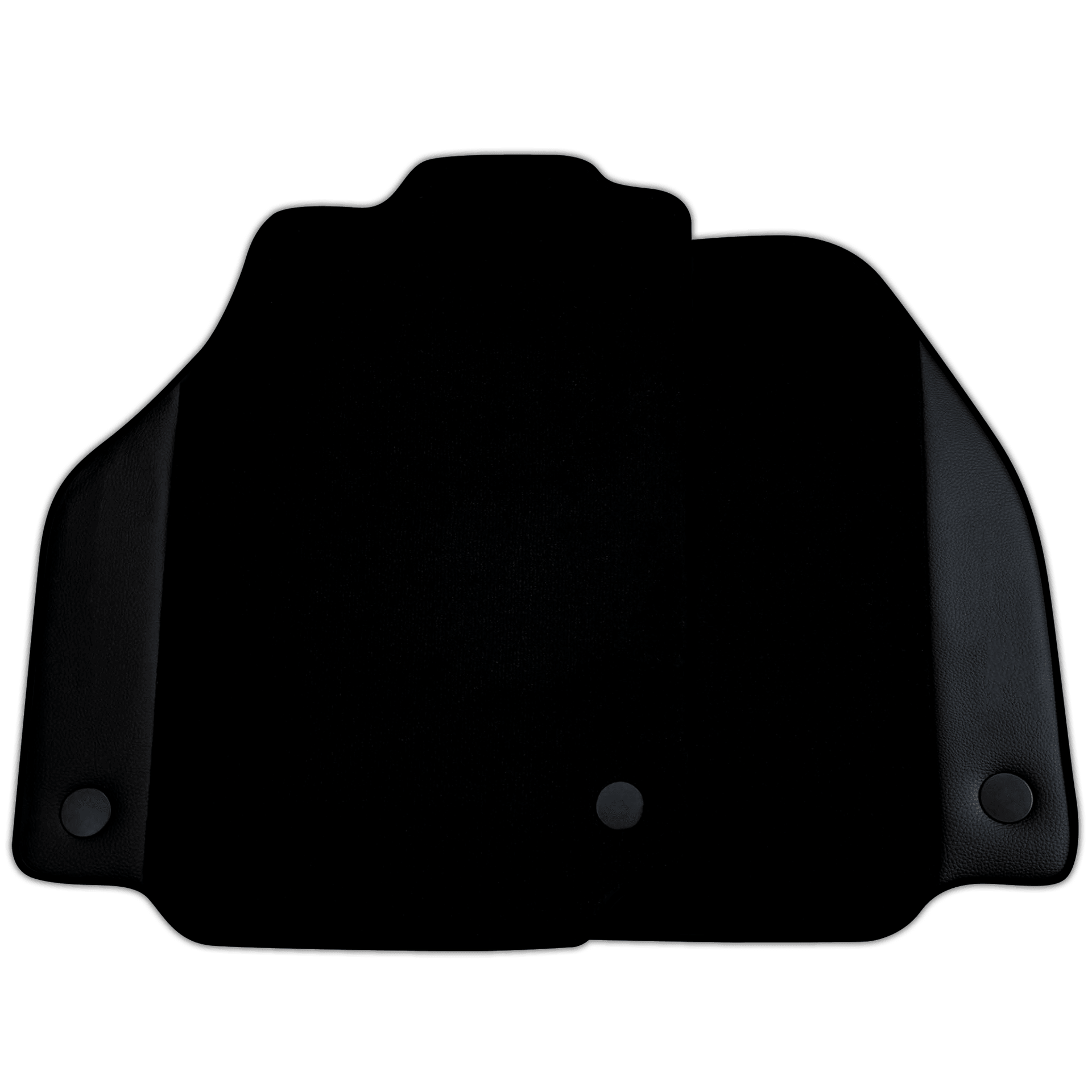 Custom Black Floor Mats for Ferrari F8 Spider (2019-2023) with Leather