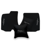 Custom Black Leather Floor Mats for Ferrari 812 Superfast (2018-2023)