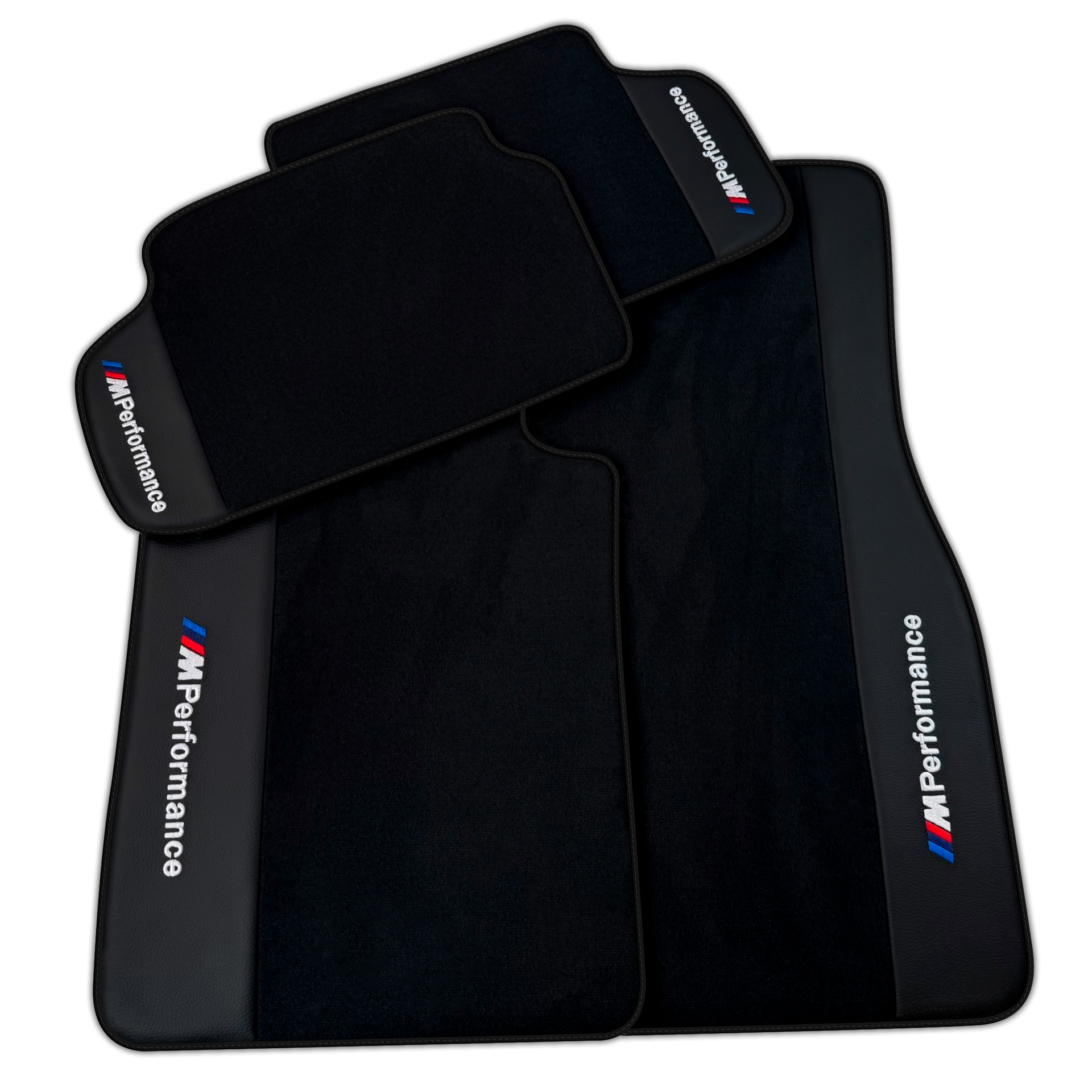 BMW 5 Series G30 Black Mats with Premium Leather & M Performance