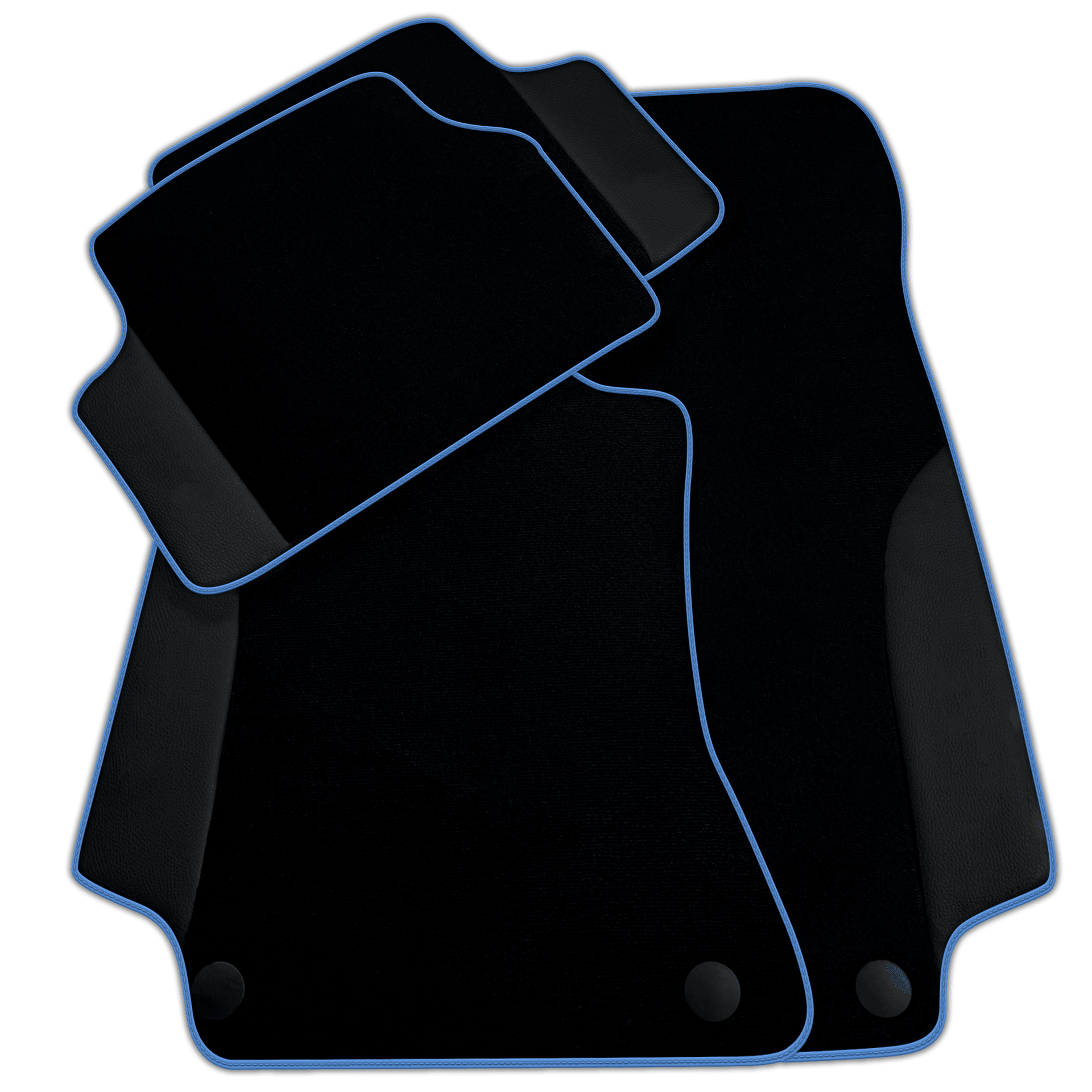 Customizable Black Floor Mats For Mercedes Benz C-Class W206 Sedan (2021-2023) Hybrid | Various Trim Colors