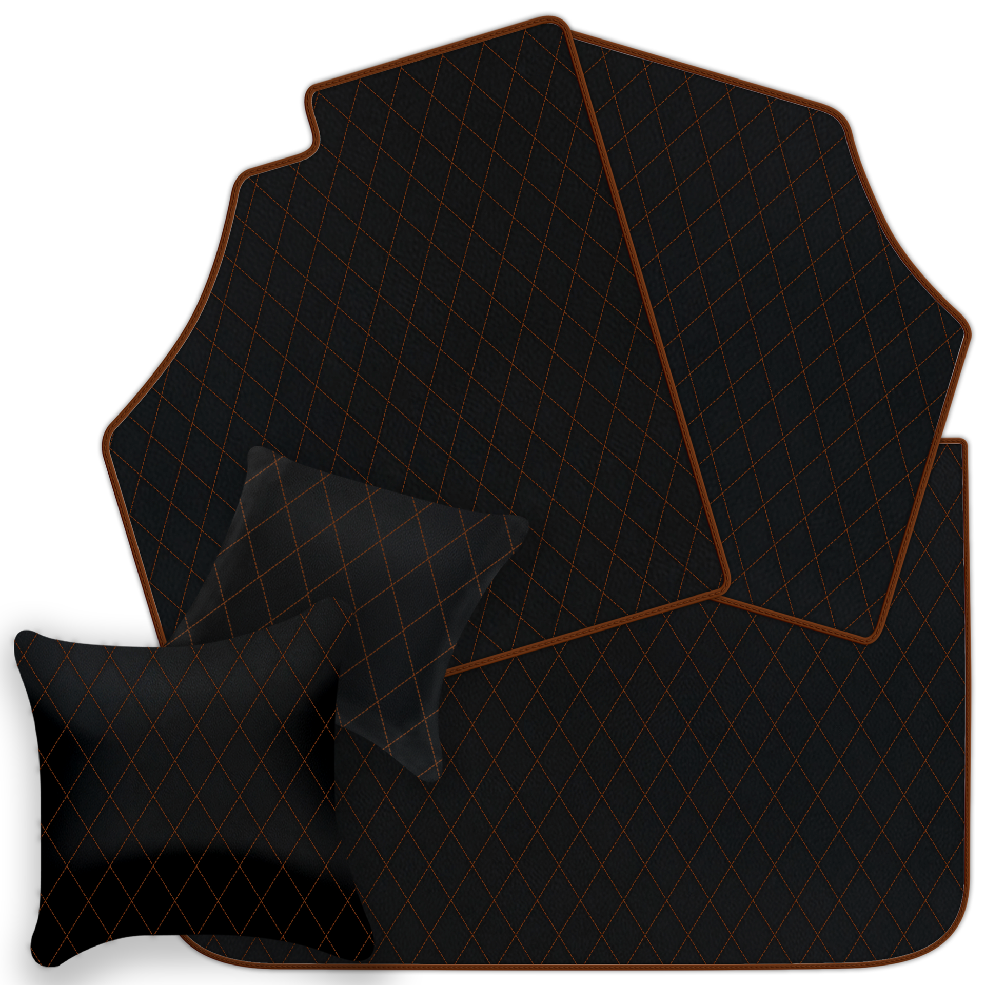 Customizable Leather Floor Mats A1 Edition for Ferrari Enzo (2002-2004) - AutoWin