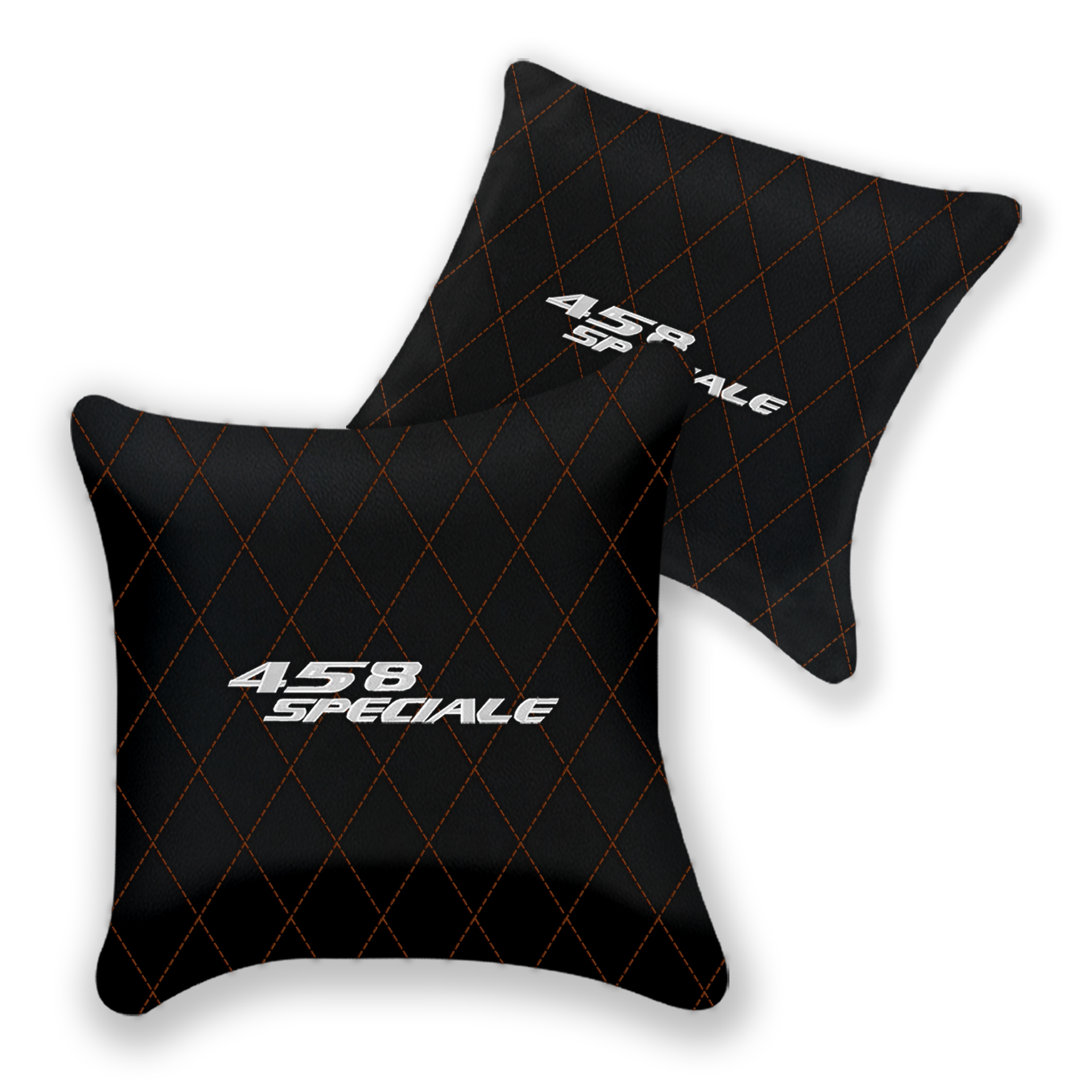 Custom Black Leather Pillows for Ferrari 458 Speciale (2012-2015)