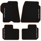 Luxury Black Leather Floor Mats for Ferrari Roma (2021-2024)
