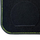 Black Floor Mats for Lamborghini Huracan Tecnica with Alcantara Leather - AutoWin