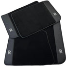 Black Floor Mats for Rolls Royce Ghost Series I (2010–2020) with Black Leather - AutoWin