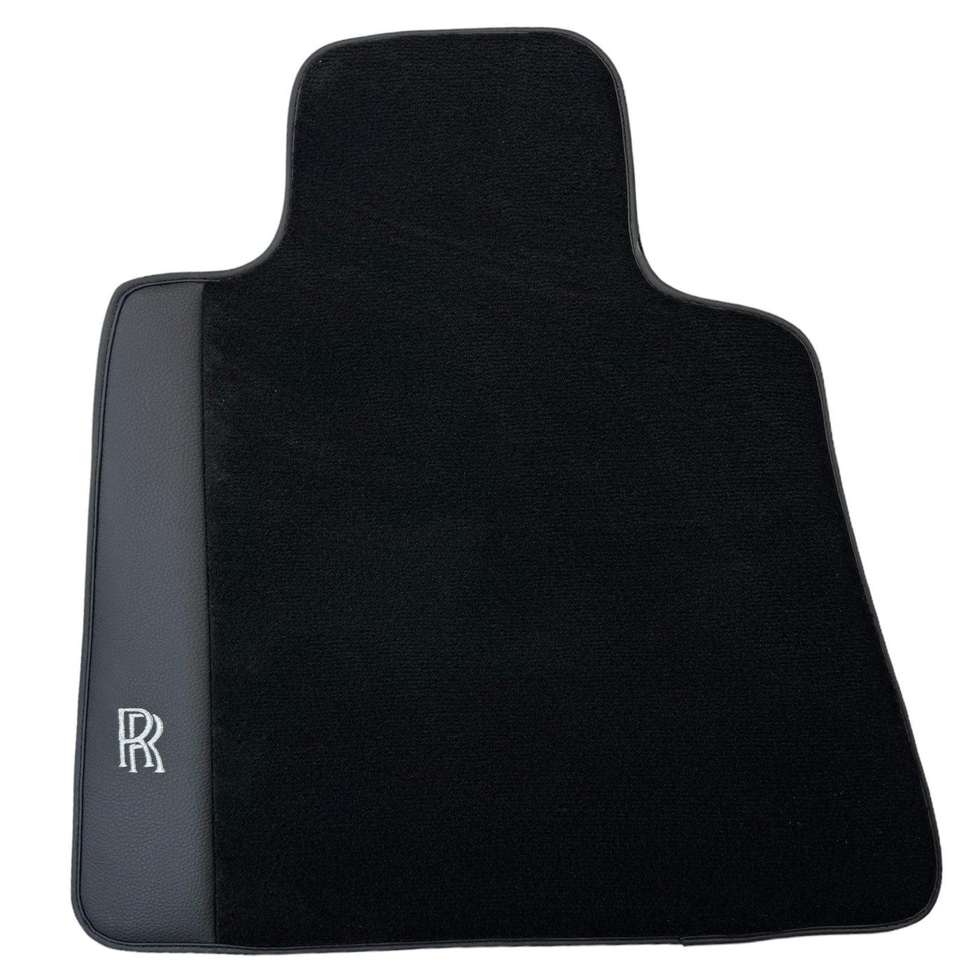 Black Floor Mats for Rolls Royce Dawn (2016-2023) with Black Leather - AutoWin