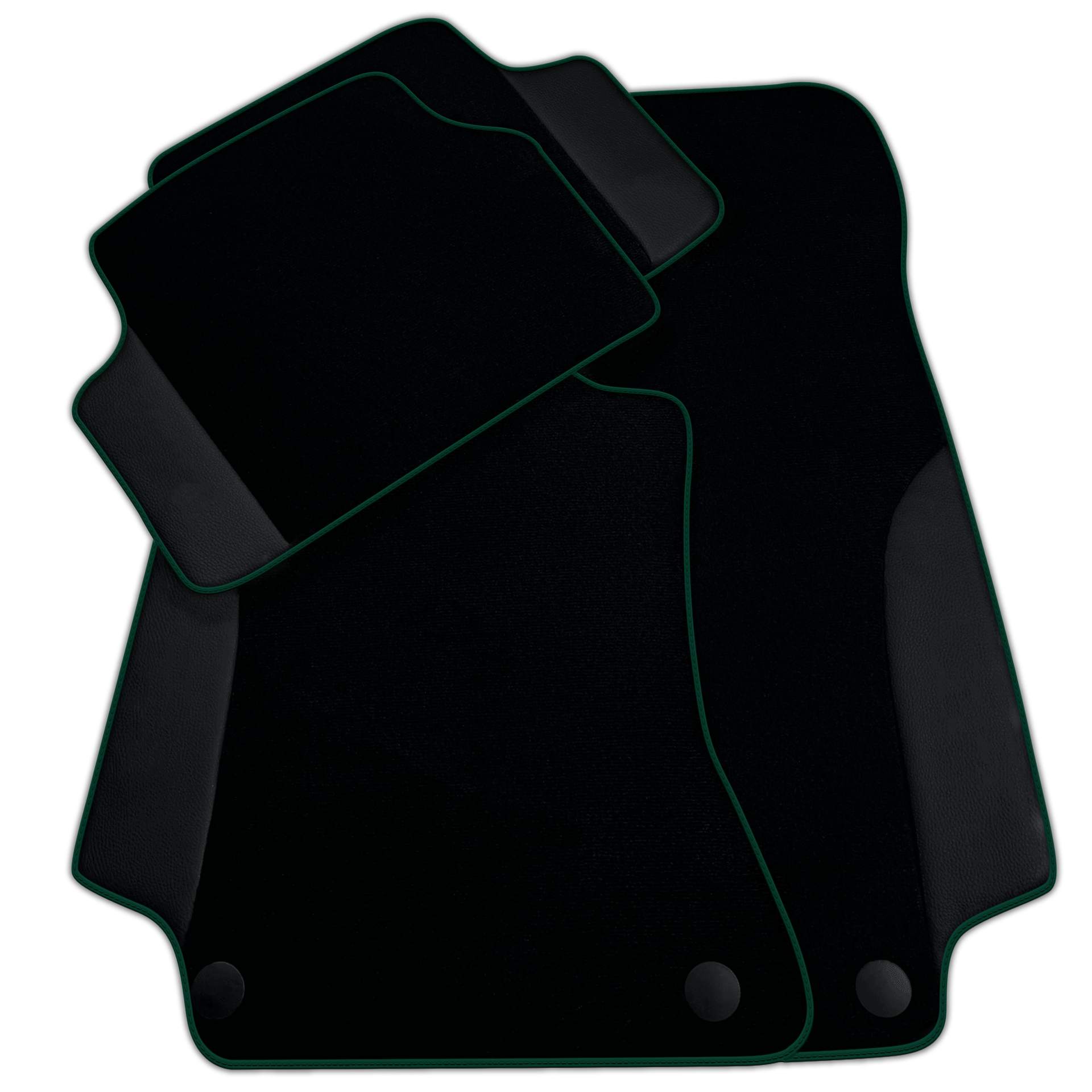 Customizable Black Floor Mats For Mercedes Benz CLK-Class C209 Coupe (2002-2009)