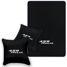 Premium Black Leather Floor Mats for Ferrari 458 Spider (2012-2015)