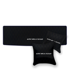 Luxury Black Leather Floor Mats for Ferrari Roma (2021-2024)