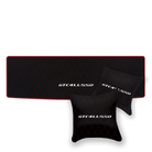 Luxury Black Leather Floor Mats for Ferrari Roma (2021-2024)