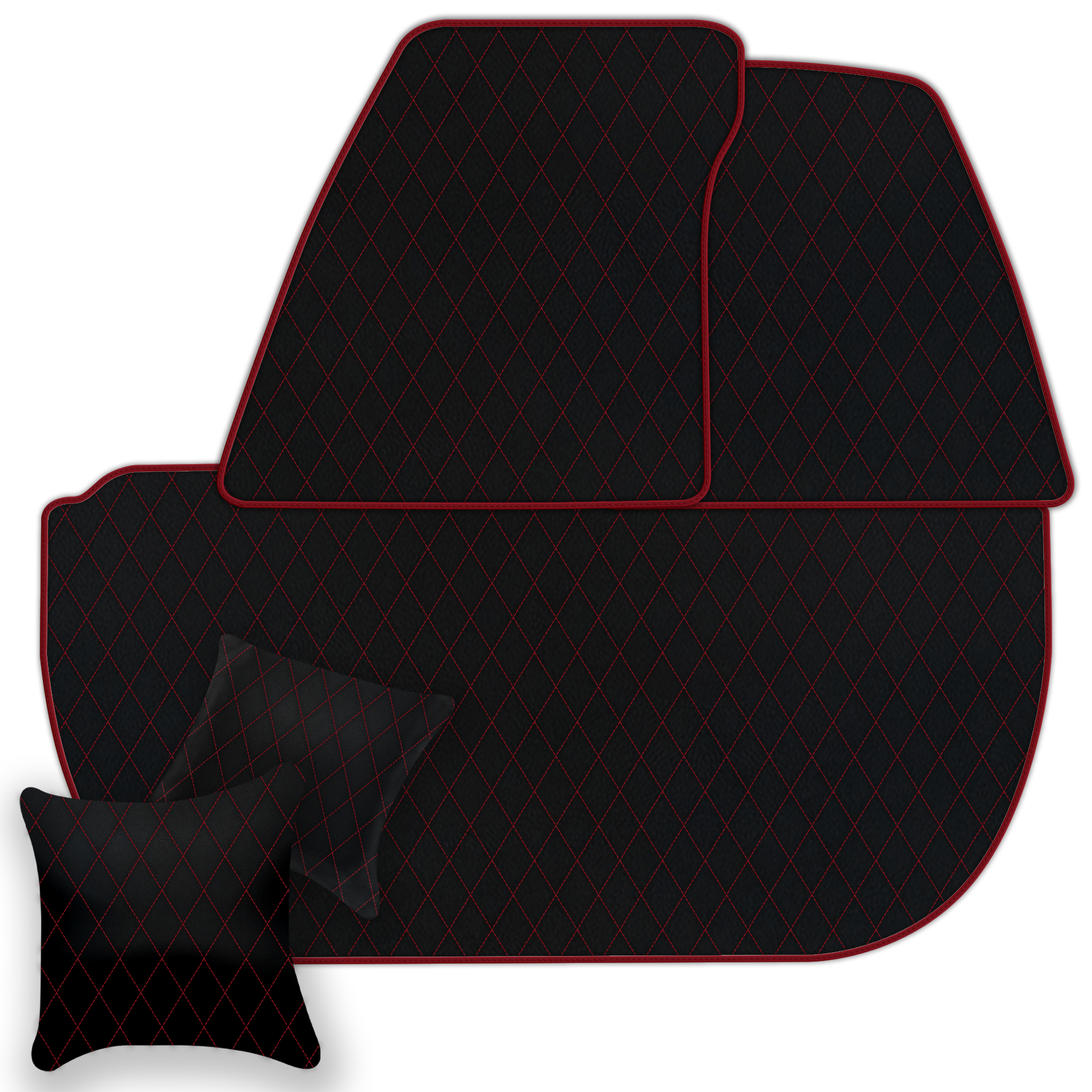 Black Leather Floor Mats for Bentley Mulsanne (2010-2020) | AW1 Design