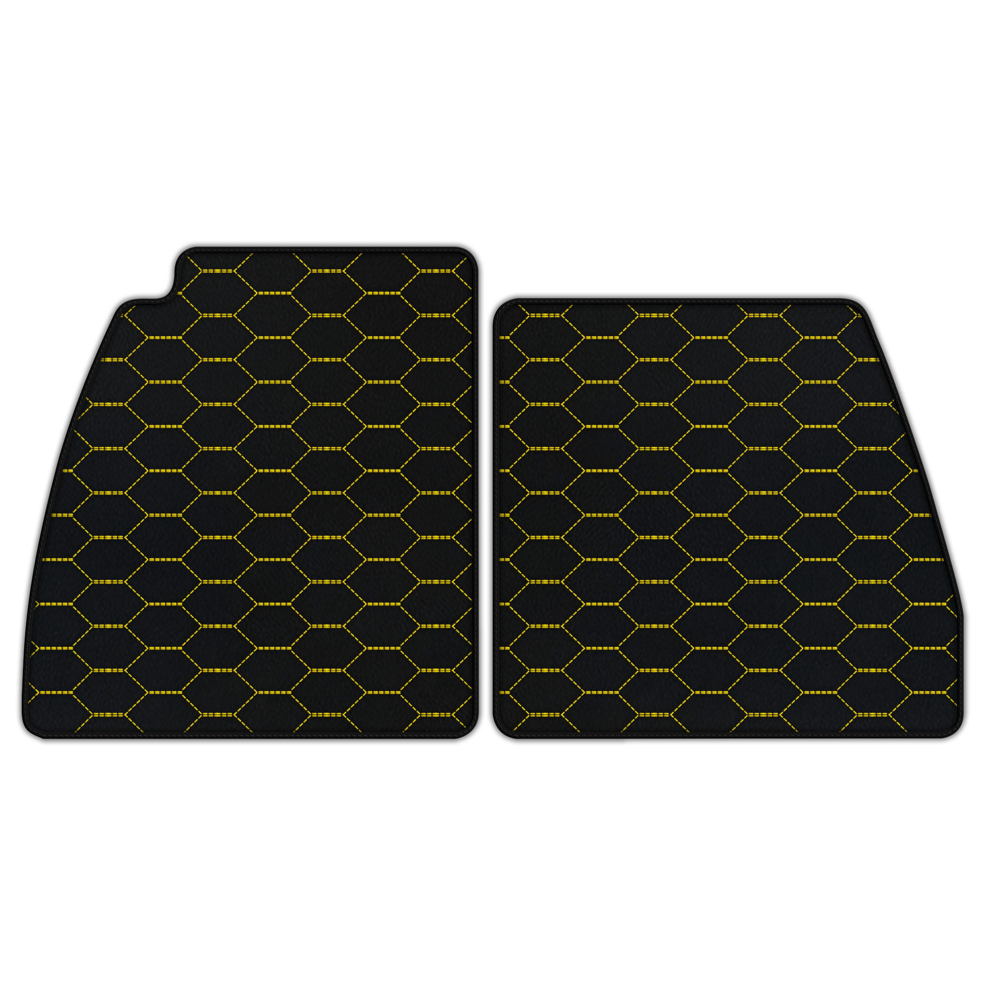 Customizable Leather Floor Mats with Hex Pattern for Lotus Emira (2022-2025) - AutoWin