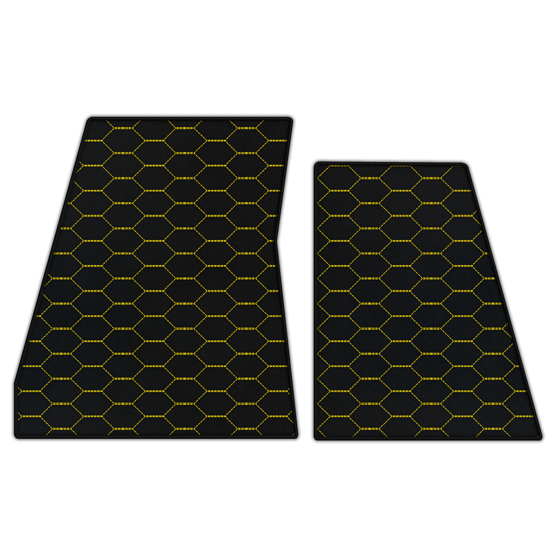 Custom Leather Floor Mats for Ferrari Daytona SP3 - Divario Pattern