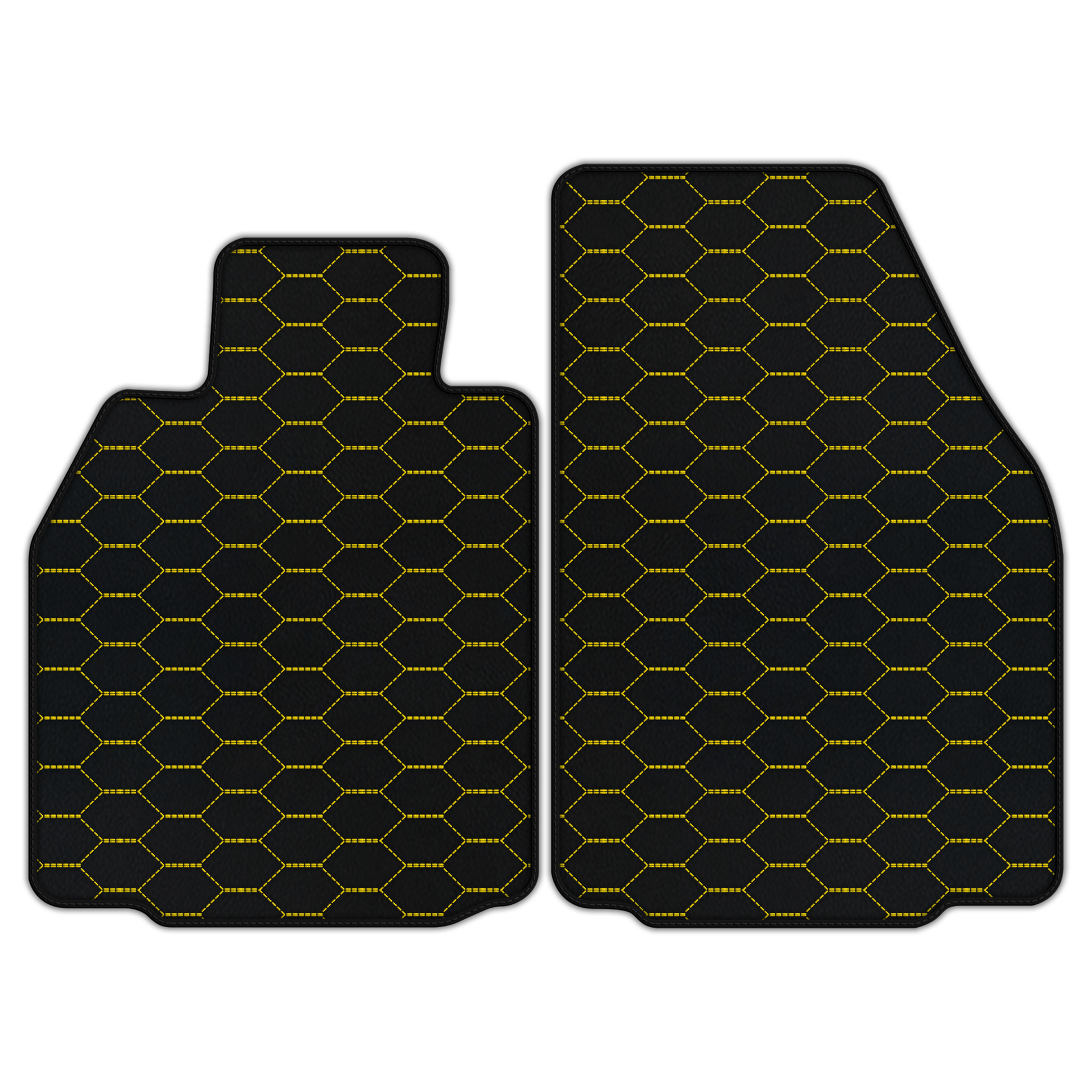 Customizable Leather Floor Mats with Triangle Pattern for Porsche 911 GT3 (997) 2006–2011