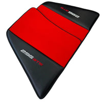 Red Floor Mats for Ferrari 296 GTS (2022-2024) with Carbon Fiber - AutoWin