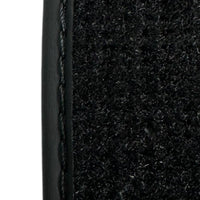 Black Floor Mats for Ferrari 348 TS (1989-1995) with Leather | Italian Edition - AutoWin