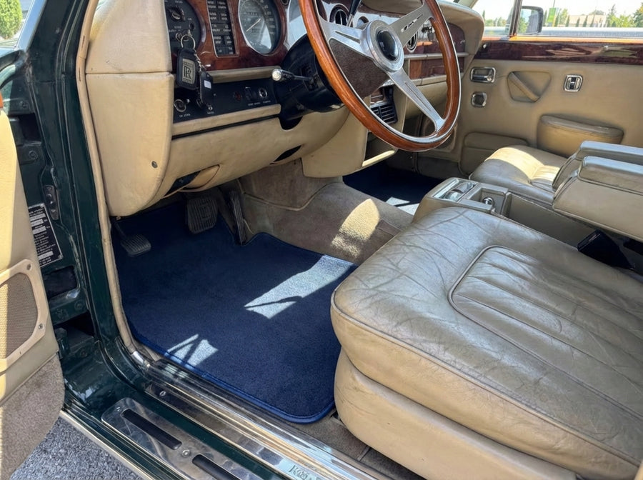 Alfombrillas de coche Para Rolls Royce Wraith 2013-2023 Azul Oscuro