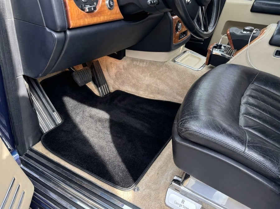 Tapis de voiture pour Rolls Royce Phantom 2003–2016 noir