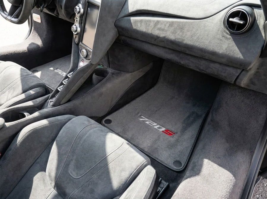 Tapis de voiture Sur mesure Grise pour McLaren 720S AutoWin