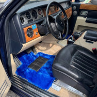 Tapis de Voiture en Peau de Mouton Bleue pour Rolls-Royce Phantom Drophead Coupe (2007-2016)