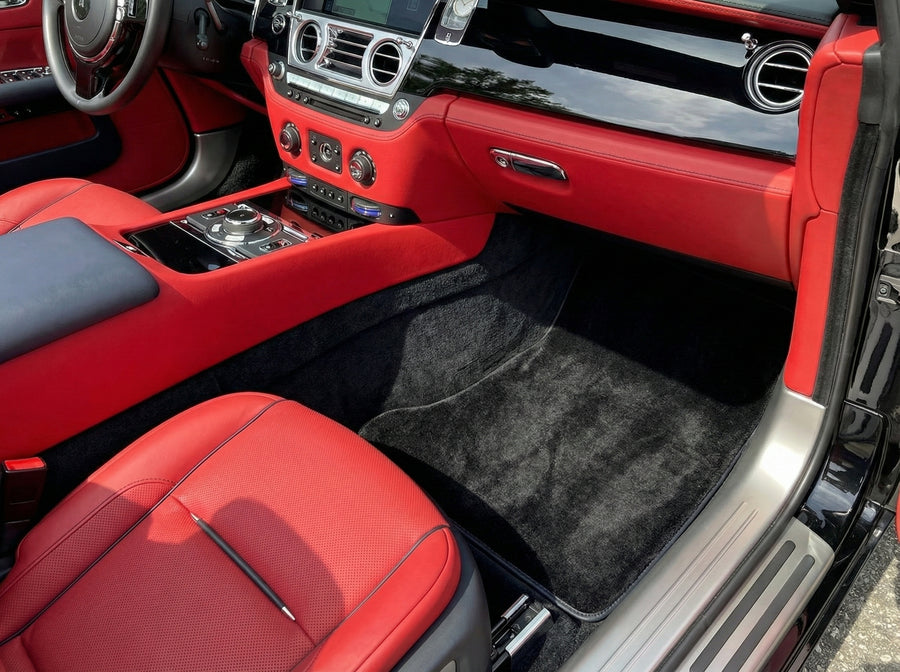 Alfombrillas de coche para Rolls Royce Dawn Rr6 2016-2023 Negras