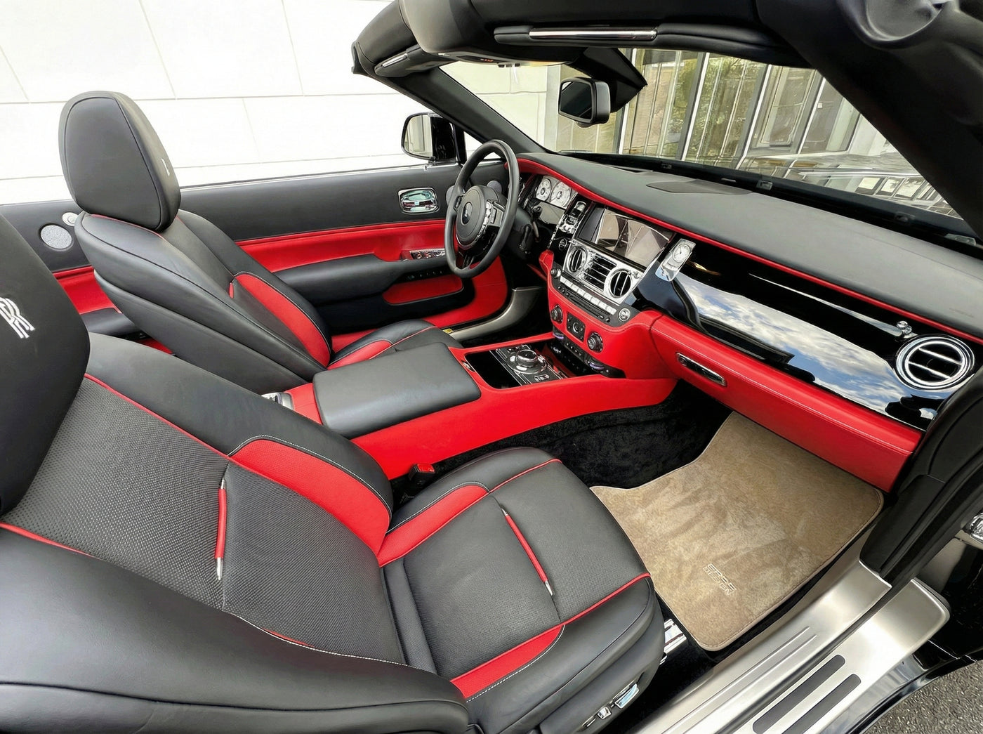 Tappeti per auto per Rolls Royce Dawn RR6 2016-2023 Design Beige ER56