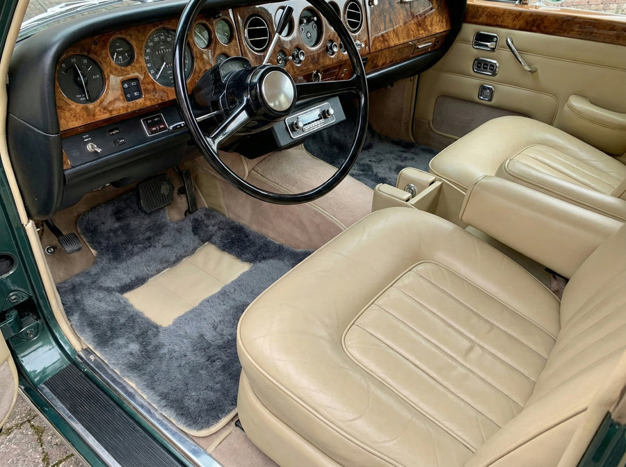 Schaffell-Fußmatten für Rolls Royce Shadow 1965-1977 Er56 Design Marke
