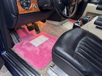 Tappetini in Pelliccia di Pecora Rosa per Rolls Royce