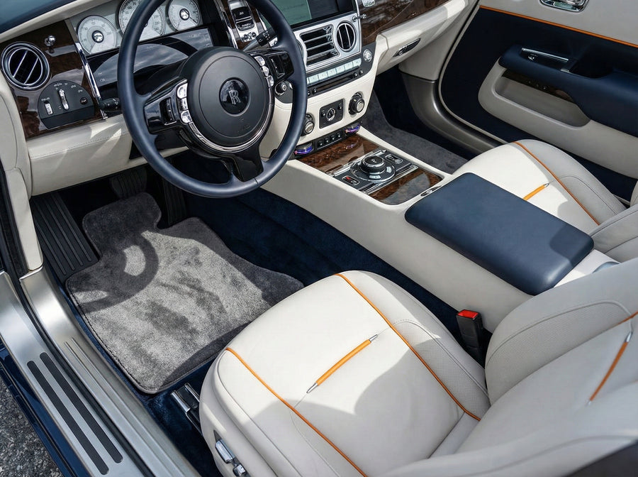 Alfombrillas de coche Para Rolls Royce Dawn Rr6 2016-2023 Grises