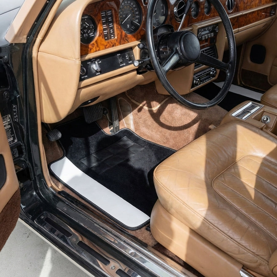 Tapis de voiture noirs pour Rolls Royce Wraith (2013–2023)