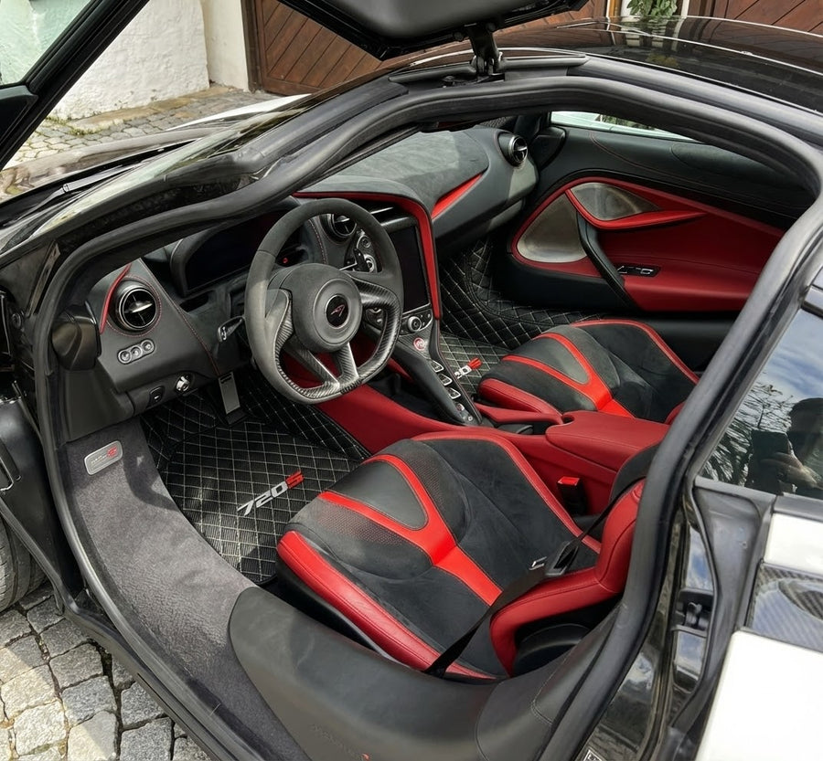 Fußmatten aus Carbonfaser-Leder für McLaren 720S