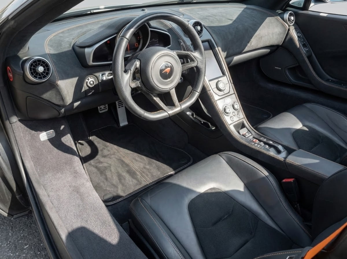 Blue Floor Mats For McLaren 650S Tailored - AutoWin.EU