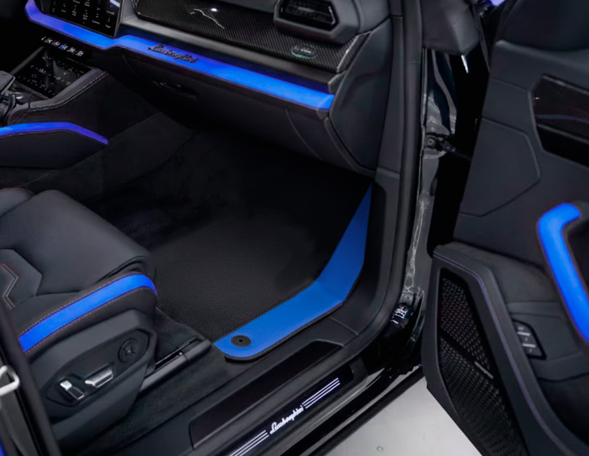 Alfombrillas de coche negras personalizables para