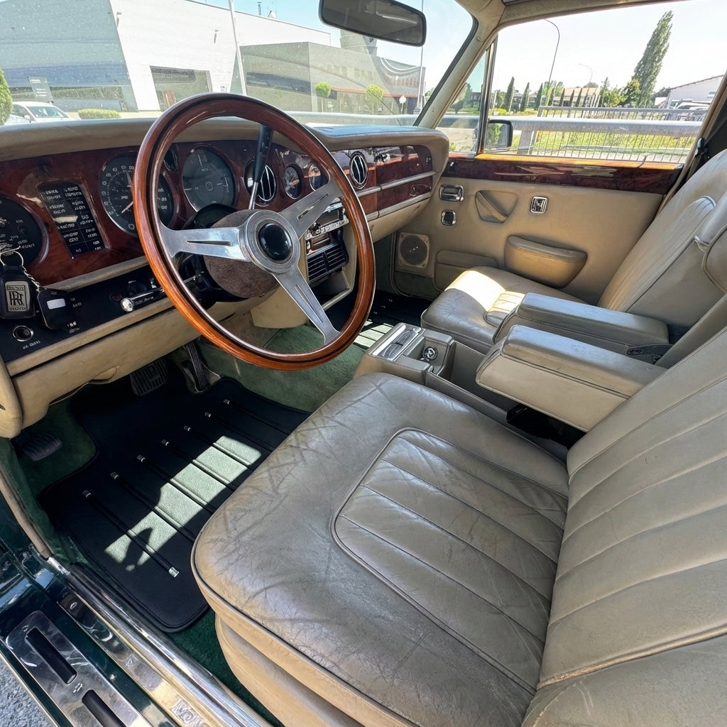 Custom Floor Mats for Rolls Royce Wraith (2013–2023) with Red Alcantara - AutoWin