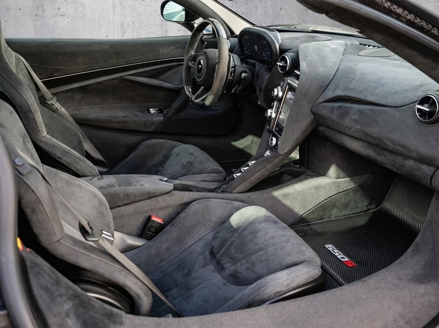 Tapis de voiture pour McLaren 650S Tapis noirs sur mesure Set AutoWin