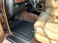 Leder-Fußmatten für Rolls Royce Shadow 1965–1977, Schwarz
